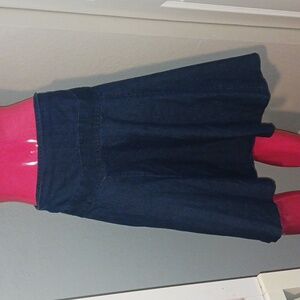 New Directions Dark Blue Denim Skirt